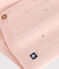 Cardigan bebè in tricot di cotone traforato rosa SALINE