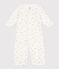 Tutina e sacco nanna con stampa in cotone bianco MARSHMALLOW/ EDNA