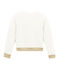 Felpa per bambina bianco MARSHMALLOW/giallo DORE