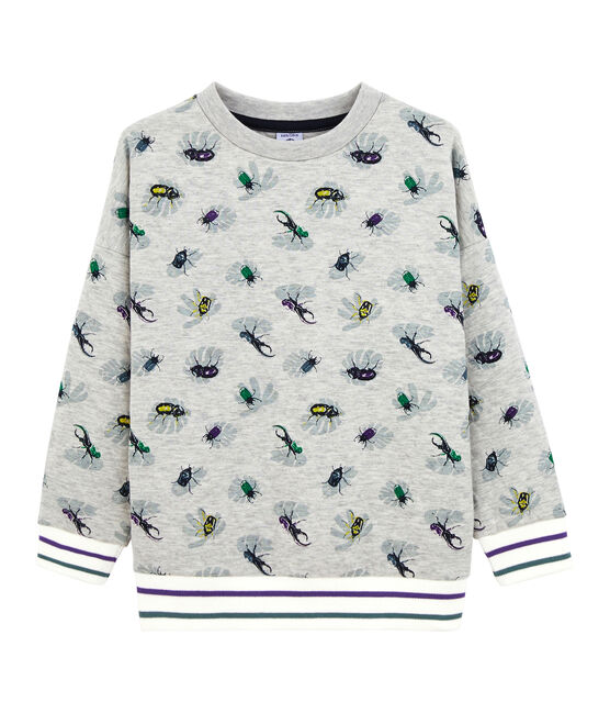 Felpa bambino grigio BELUGA/bianco MULTICO