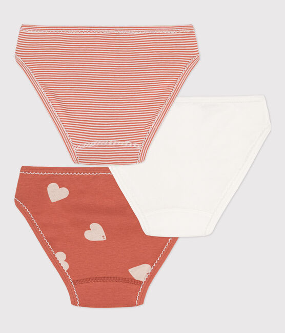 Confezione da 3 slip cuore bambina in cotone  variante 1