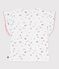T-shirt a maniche corte in cotone con stampa a fiori bambina bianco MARSHMALLOW/bianco MULTICO