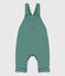 Salopette lunga neonato millerighe in tubique EVERGREEN/ FUMEE
