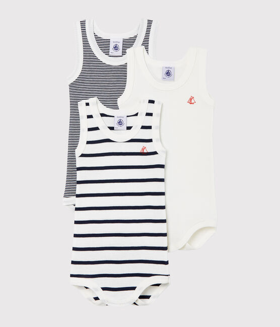 Trio body senza maniche bebè unisex variante 1