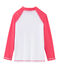 T-shirt anti-UV UPF 50+ bambina e bambino bianco MARSHMALLOW/rosa CUPCAKE
