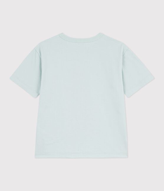 T-shirt a maniche corte in cotone bambina blu SPRAY