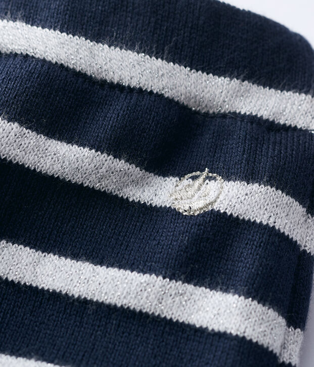 Pantaloni in cotone beb&egrave;. blu/MARSHMALLOW ARGENT BRILLANT