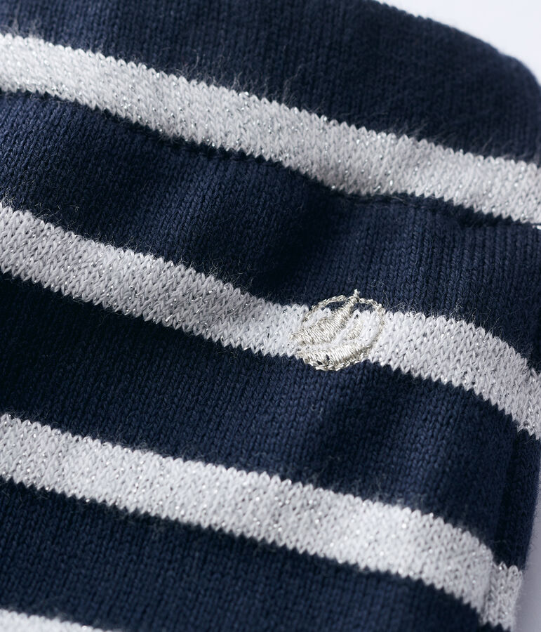 Pantaloni in cotone beb&egrave;. blu SMOKING/ MARSHMALLOW ARGENT BRILLANT