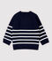 Pull in tricot jcotone/lino bebè maschio blu SMOKING/bianco MARSHMALLOW