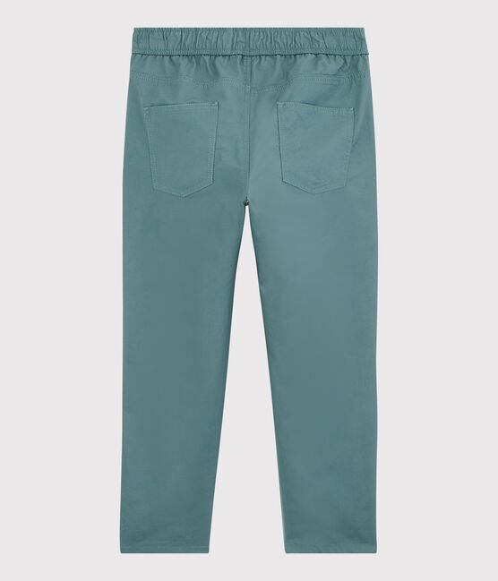 Pantaloni regular in serge di cotone ragazzo verde BRUT