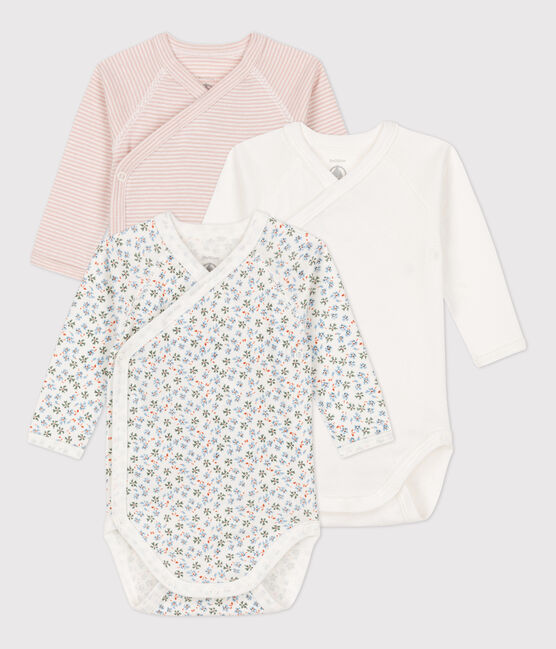 Confezione da 3 body a maniche lunghe bebè in cotone variante 1