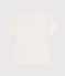 T-shirt bebè a maniche corte in jersey fiammato bianco MARSHMALLOW