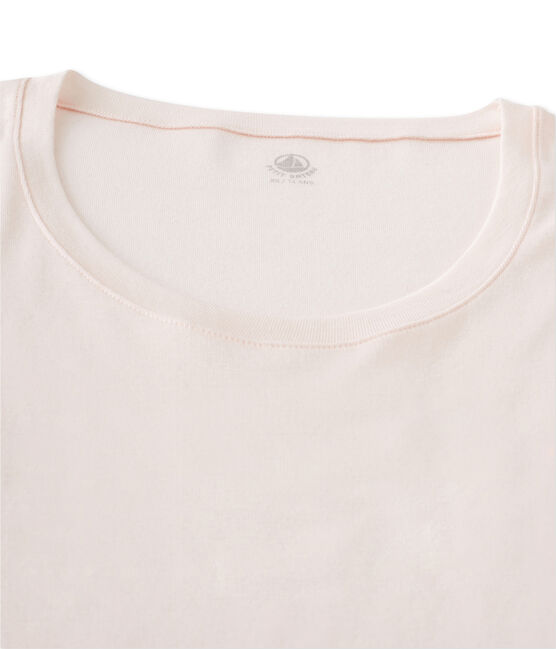 T-shirt a manica lunga con scollo rotondo donna rosa FLEUR