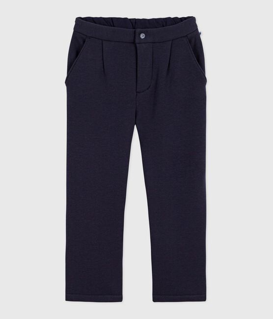 Pantaloni in tessuto felpato bambino blu SMOKING