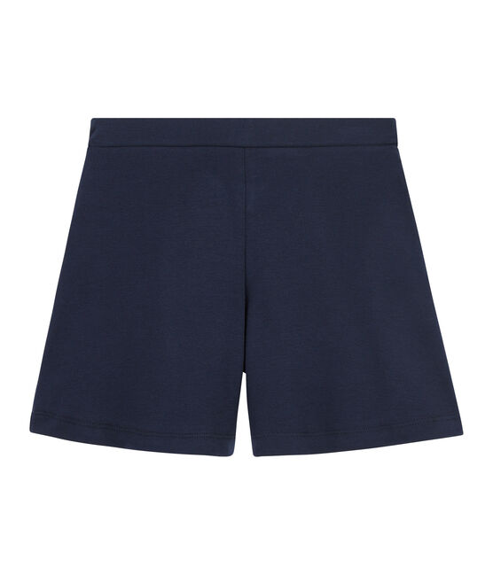Bermuda in maglia bambina blu SMOKING