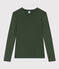 T-shirt L'ICONIQUE girocollo in cotone Donna verde AVORIAZ
