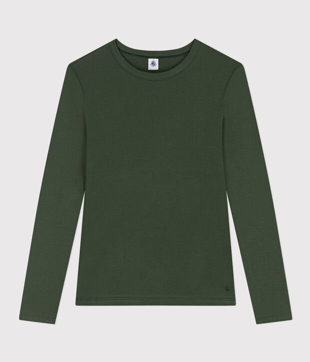 T-shirt L'ICONIQUE girocollo in cotone Donna verde