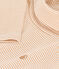 Dolcevita a righe in cotone bambino unisex TOURONE/ MARSHMALLOW