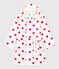 Accappatoio bambino unisex in spugna motivo cuore bianco MARSHMALLOW/rosso TERKUIT