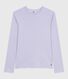 T-shirt L'Iconique a maniche lunghe in cotone con punto cocotte donna