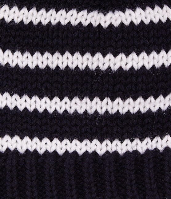 Cappello in misto lana blu SMOKING/bianco MARSHMALLOW