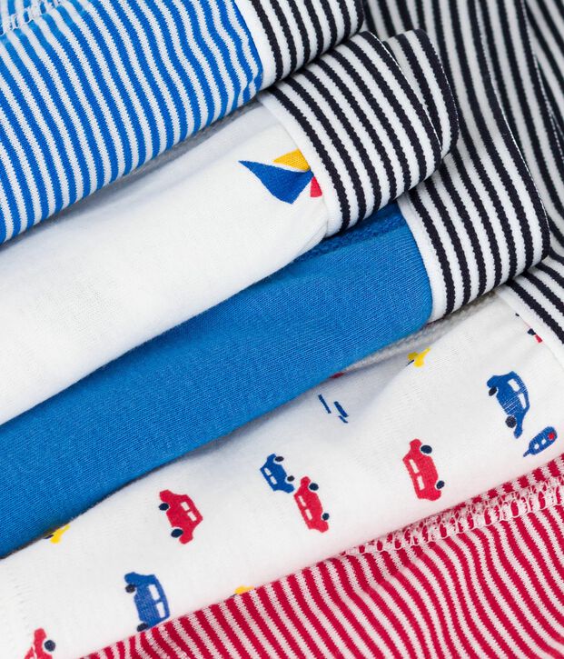 Set di boxer in cotone con stampa bambino multicolore