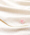Copertina nascita bebè a costine bianco MARSHMALLOW/rosa GRETEL/ MULTICO