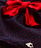 Abito bebé bambina stampato blu SMOKING/rosso TERKUIT