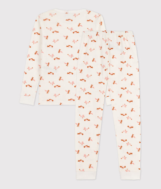 Pigiama snugfit uccellino in cotone bianco MARSHMALLOW/bianco MULTICO