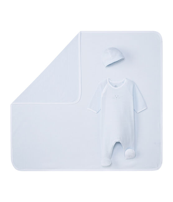 Scatola regalo per bebé unisex a costina 1x1 variante 1