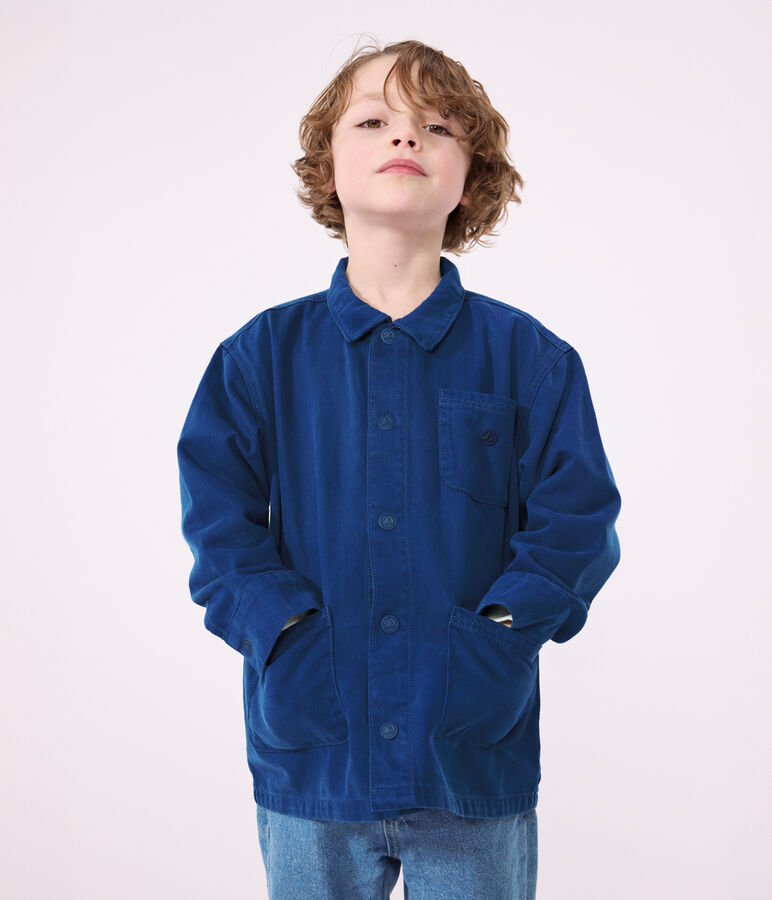 Giacca in denim bambino blu