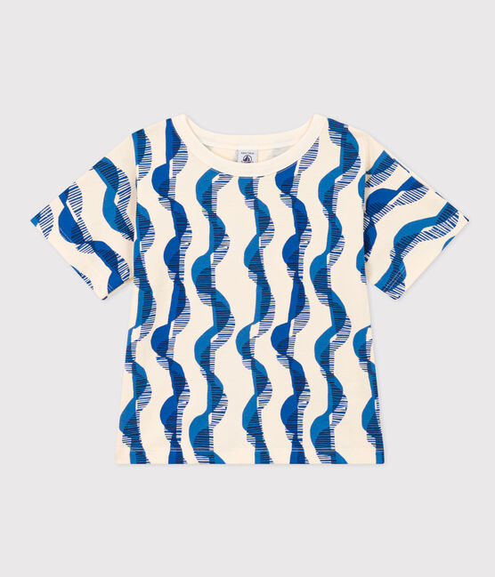 T-shirt a maniche corte in cotone bambina bianco AVALANCHE/ MULTICO