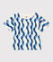T-shirt a maniche corte in cotone bambina bianco AVALANCHE/ MULTICO