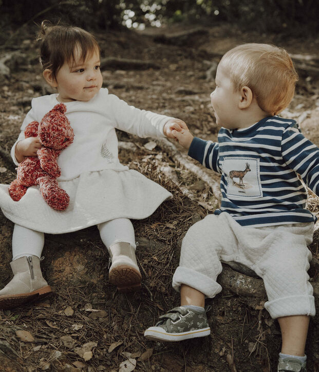 Tutina lunga Petit Bateau x Deyrolle blu/multicolore