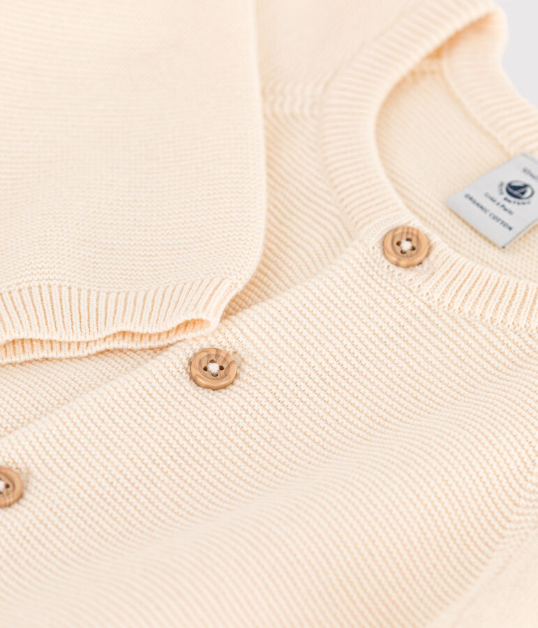 Tutina lunga beb&egrave; in maglina beb&egrave; ecru AVALANCHE