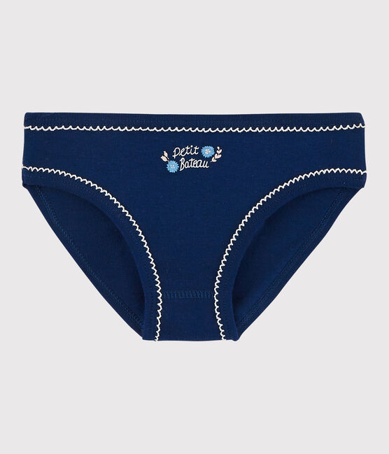 La mutandina in cotone per bambina blu MEDIEVAL