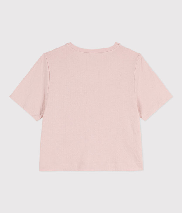 T-shirt LE BOXY in cotone donna rosa