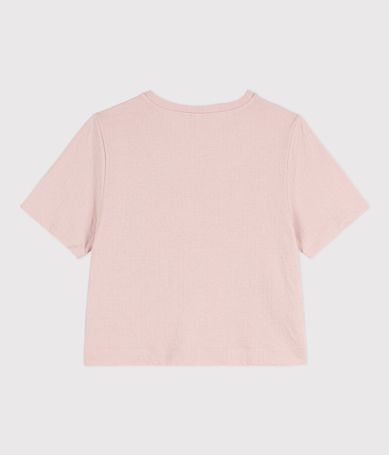 T-shirt LE BOXY in cotone donna rosa