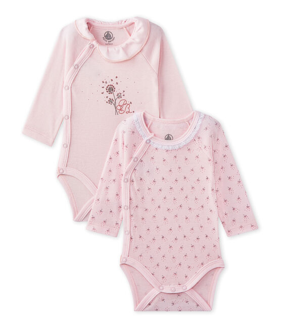 Lotto Di 2 Bodies Nascita Maniche Lunghe Per Bebe Femmina Special Lot 00 Petit Bateau Lotto Di 2 Bodies Nascita Maniche Lunghe Per Bebe Femmina Special Lot 00 Petit Bateau