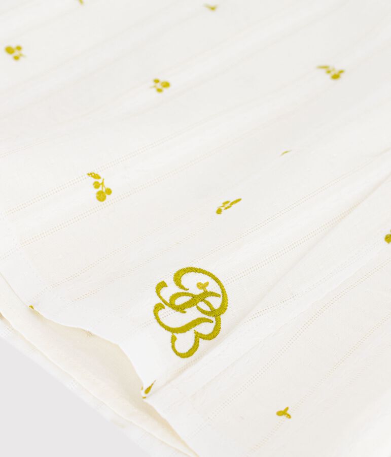 Blusa senza maniche in cotone con stampa a fiori bambina verde/verde