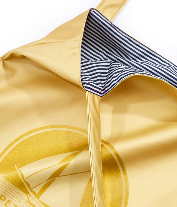 borsa shopping tinta unita giallo