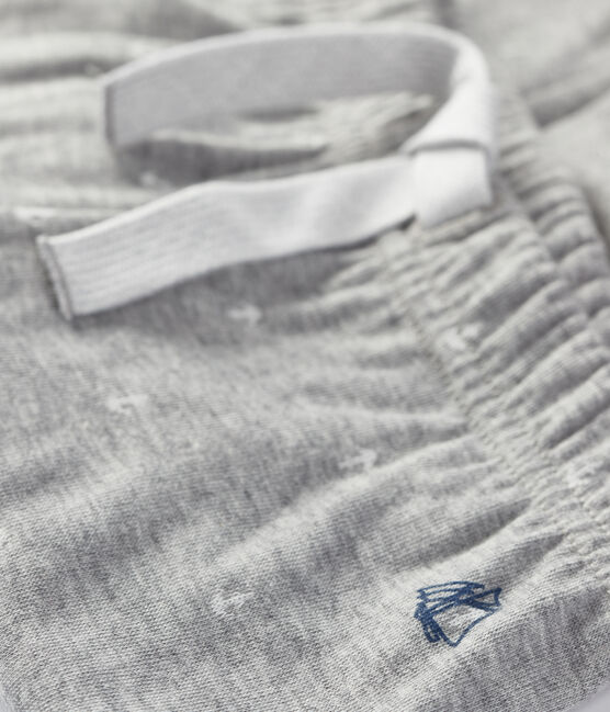 Pantalone per bebé maschio grigio SUBWAY/bianco MARSHMALLOW