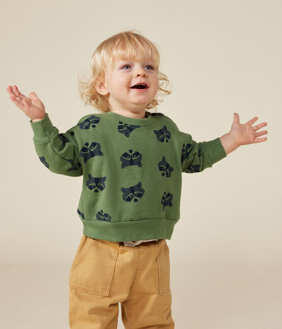 Maglia in tessuto felpato neonato PALMERAIE/ MULTICO