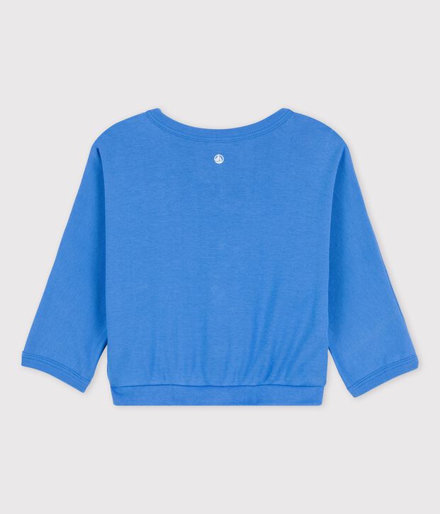 Cardigan in cotone neonato blu