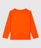 T-shirt bambino a maniche lunghe in cotone arancione CAROTTE