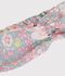 Fascia in popeline con stampa a fiori bambina blu/multicolore