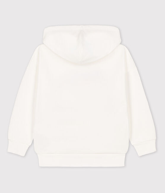 Felpa bambino Petit Bateau x Water Family bianco MARSHMALLOW