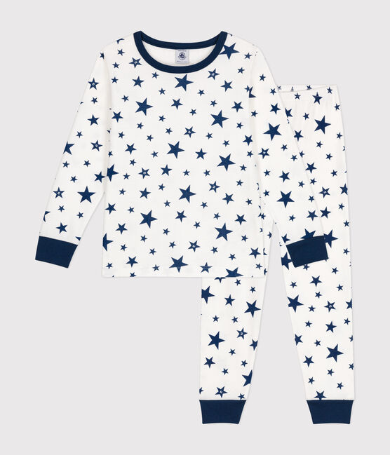 Pigiama in cotone con stelle stampate bambino blu MARSHMALLOW/ INCOGNITO