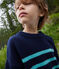 Pullover a righe in lana e cotone bambino unisex SMOKING/ AZUL