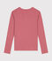 T-shirt L'ICONIQUE girocollo in cotone Donna rosa ROSEWOOD